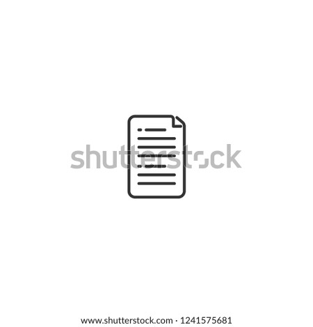 paper text line icon