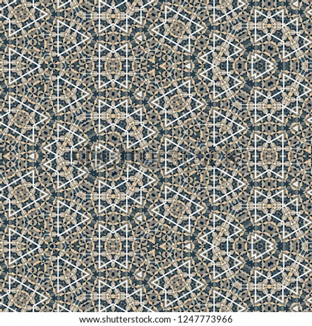 Abstract colorful hexagon square geometric seamless pattern symmetric kaleidoscope fashion, design 