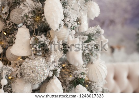 christmas decorations on old wooden background.