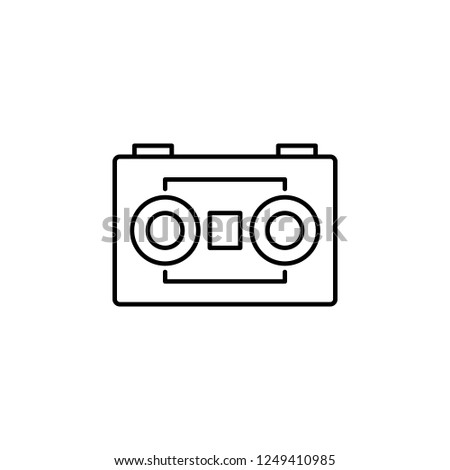 cassette player icon. Element of video products outline icon for mobile concept and web apps. Thin line cassette player icon can be used for web and mobile