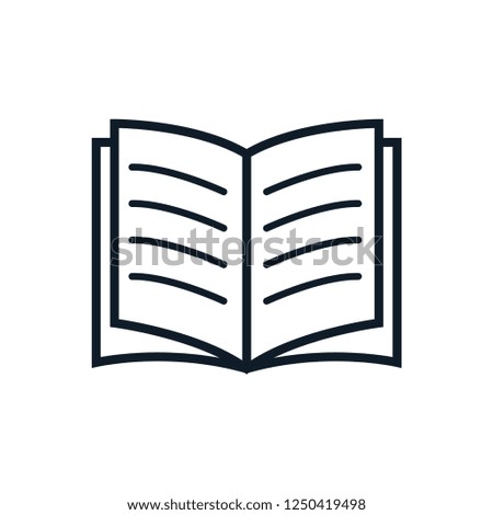 Book icon vector logo template
