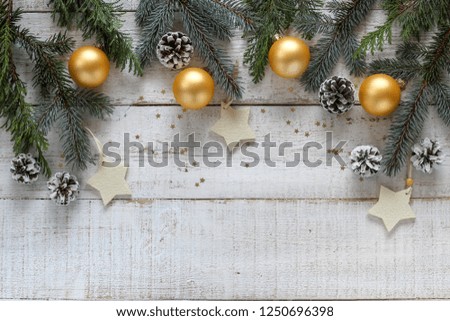 Christmas style border with a space for text or product