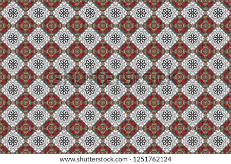 Moroccan, Turkish, Indian modern floor tiles in blue, gray and white colors. Seamless raster background pattern.