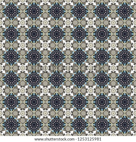 Modern geometrical abstract background in gray, black and beige colors. Texture, new background. Geometric stylized multicolored seamless pattern.