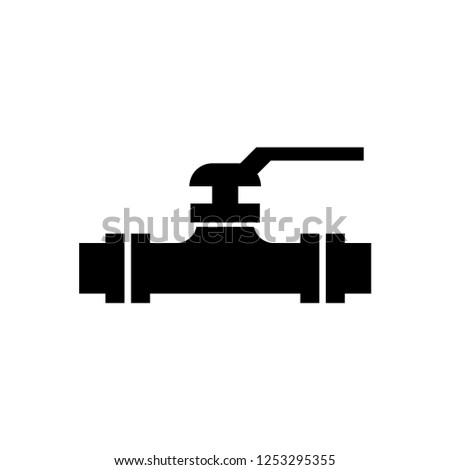 Water pipes icon isolated vector sign symbol.