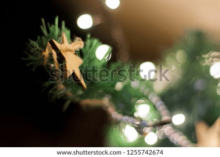 Decoration on the Christmas tree, Christmas decorations, Christmas toys, close up, New Year