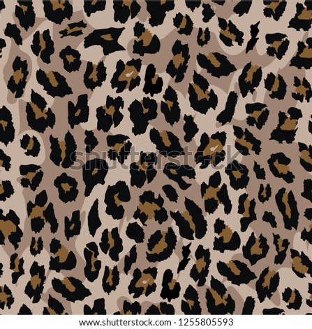 leopard seamless pattern design . vector illustration background.