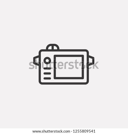 Digital camera icon isolated on background. Photography symbol modern, simple, vector, icon for website design, mobile app, ui. Vector Illustration