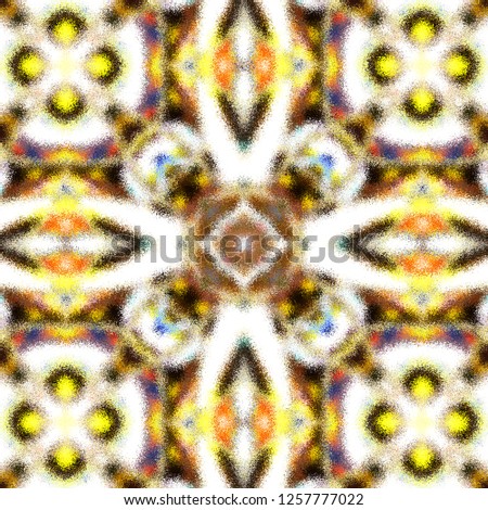 Colorful kaleidoscopic pattern for wallpapers and design