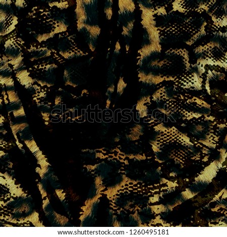 Animal print, leopard texture background - İllüstrasyon