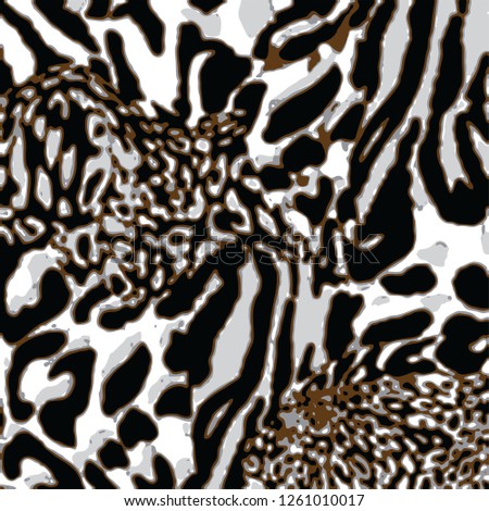 animal skin leopard pattern in vector 
