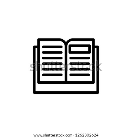 open book icon. Can be used for web, logo, mobile app, UI, UX 