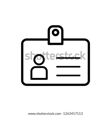 id card icon vector