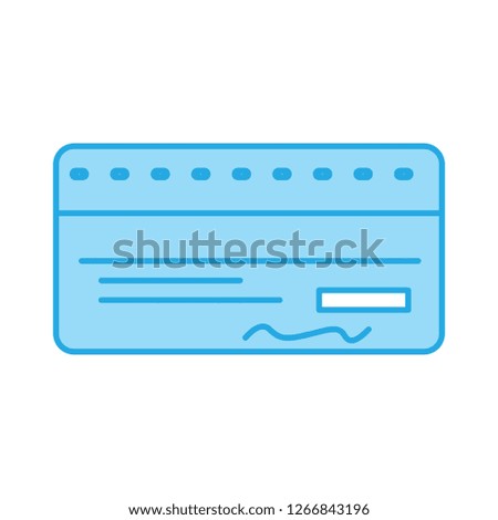 Vector cheque icon
