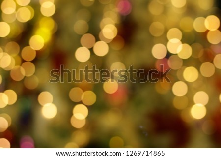 Blurred backgrounds, colorful bokeh backgrounds, beautiful Christmas and New Year 2019