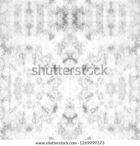 Geometric black and white abstract kaleidoscope pattern for textiles and design.
