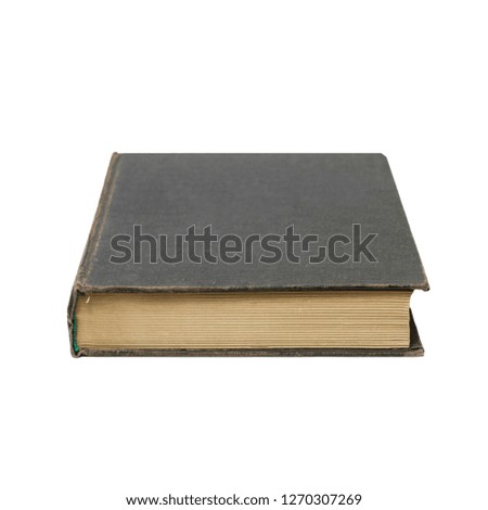 Isolated book old notebook planner color on white background