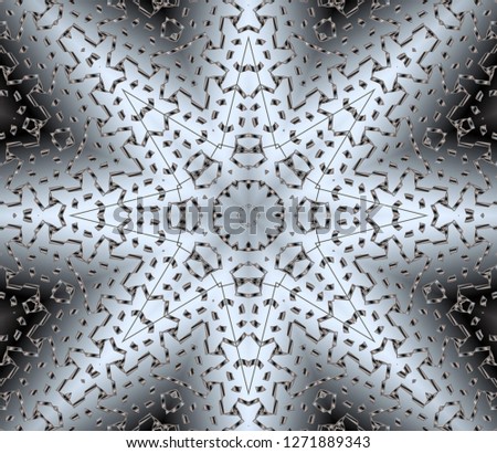 abstract classic golden , silver  pattern. golden , silver  ornament in arabian style. Geometric background. Pattern wallpapers and for backgrounds. 