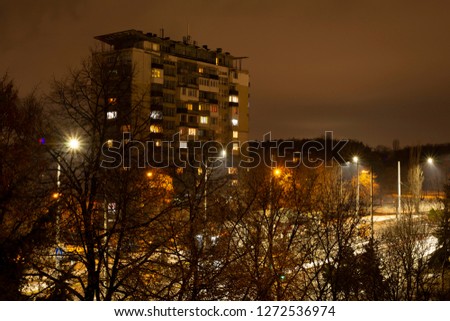 night view of a city 