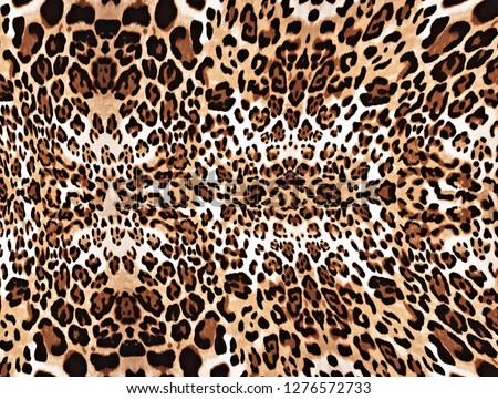 Leopard pattern and background in trend brown tones