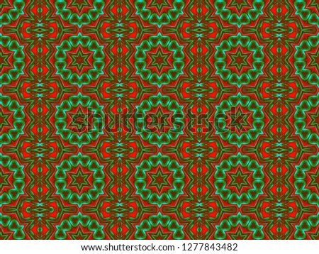 Seamless decorative pattern in a bright psychedelic  colors for design and background