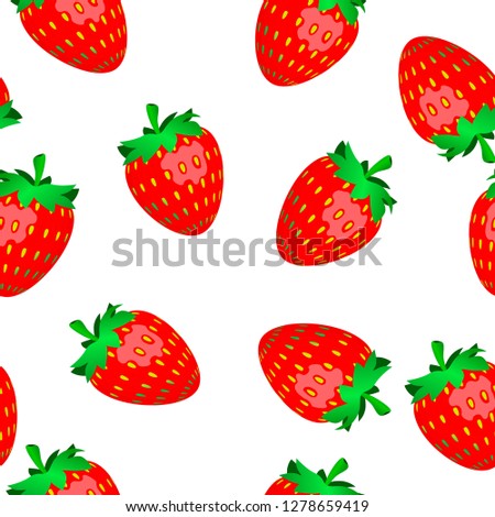 
Vector illustration of strawberry pattern