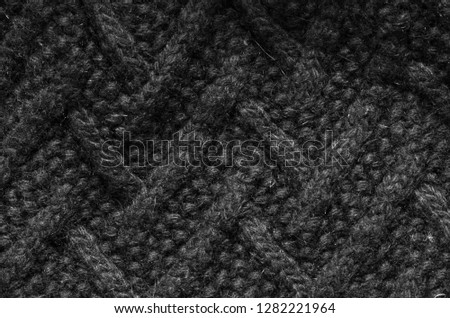 Grey fabric pullover texture, background. Sweater texture, textile, wool pattern. 