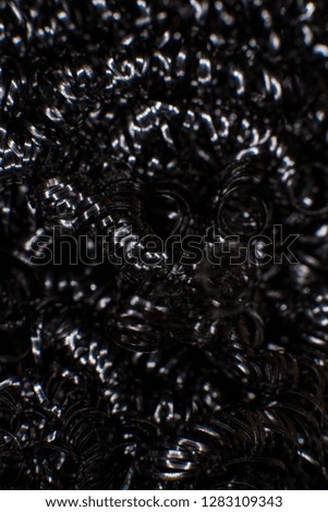 Black and white texture of fine metal