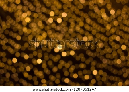 Yellow-Gold Bokeh Light