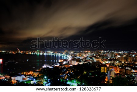pattaya city at night