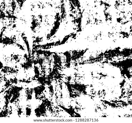 Grunge is black and white. Vector monochrome texture. Abstract background of scratches and scuffs