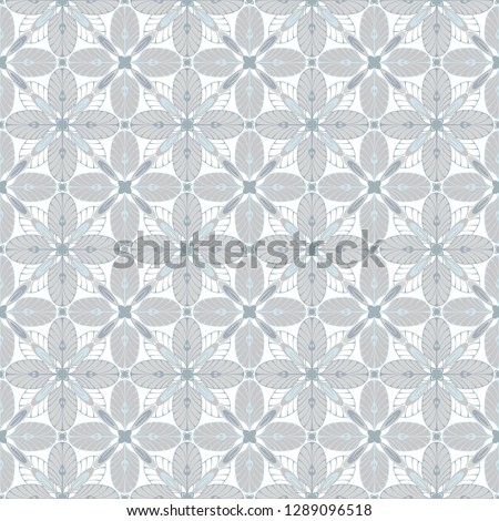 graphic flower pattern vector illustration. geometric floral line oriental seamless pattern. spring cherry flower background, wallpaper design mandala ornament.