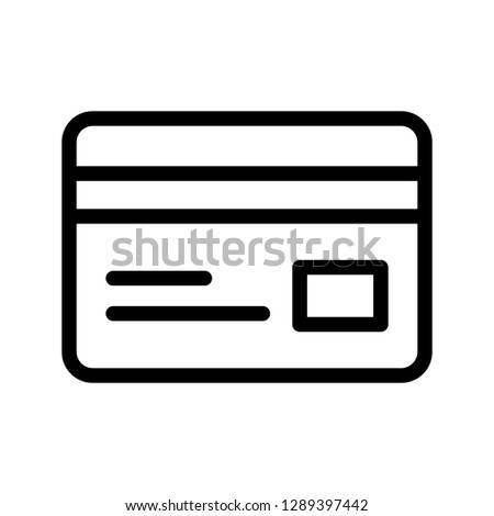 credit card line icon