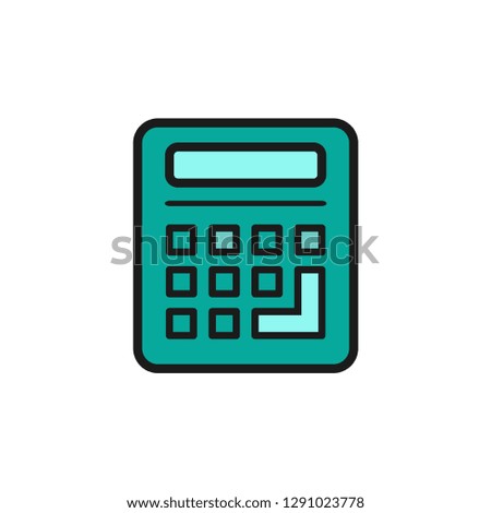 vector Calculator symbol - mathematics illustration sign isolated, Calculator icon