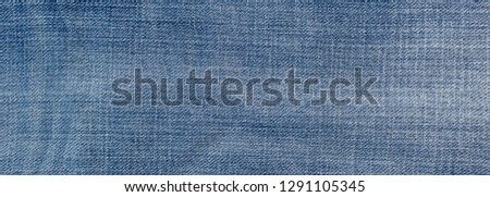 Panorama blue jeans texture