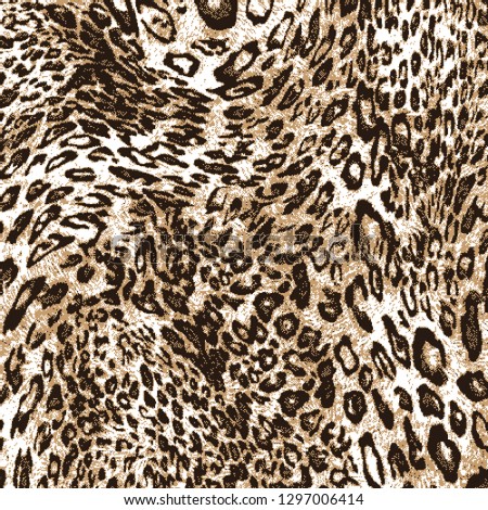 Modern leopard pattern
