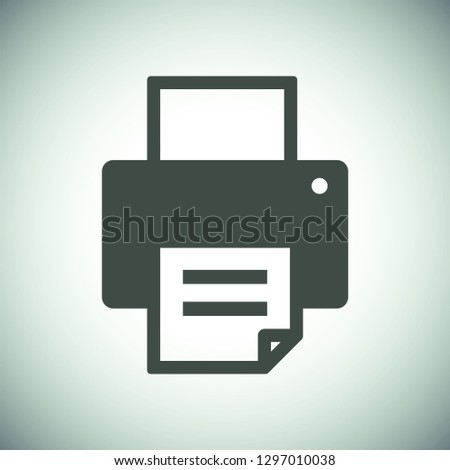 Printer icon vector