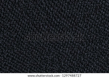 black fabric texture close-up