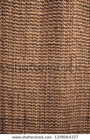 Natural basket weave jute rug texture. 