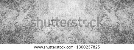 Empty dark gray geometric limestone texture wide screen background in white light wall. Back brush  cement concrete smooth stone table panoramic floor concept granite stucco surface grunge pattern