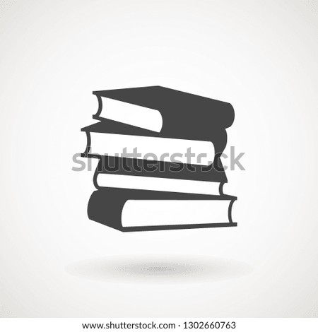 Books icon vector, solid illustration, pictogram isolated on white. High quality pictograms of read. Modern style icons collection. Diary, book, library, pages, textbook etc