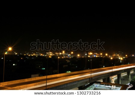 night bridge in town