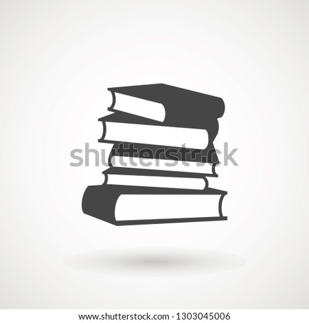 Books icon vector, solid illustration, pictogram isolated on white. High quality pictograms of read. Modern style icons collection. Diary, book, library, pages, textbook etc