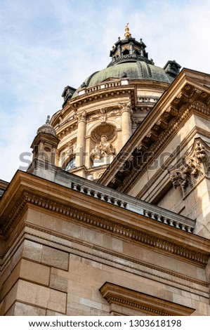 detail shot of St. Stephen’s Basilica church Budapest - Hungary