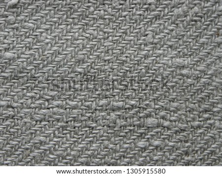 Background, fabric gray flax handmade.