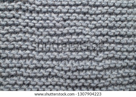 Grey knitting wool texture for pattern and background