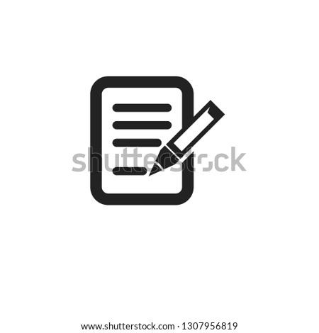Notes icon for write or edit text