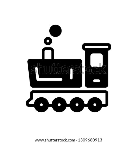 Vector icon for steam engine