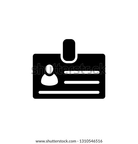 ID card icon design collection series glyph vector eps 10