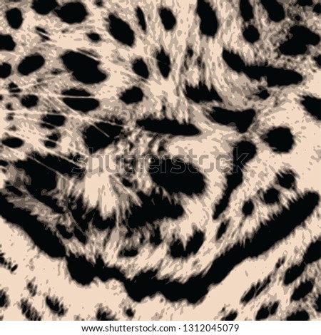 animal skin leopard pattern in vector 